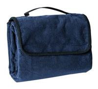 Plaid couverture polaire pique-nique 130 x 150 - JN953 - bleu marine - taille:unique Bleu G