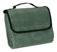 Plaid couverture polaire pique-nique 130 x 150 - JN953 - vert olive - taille:unique G