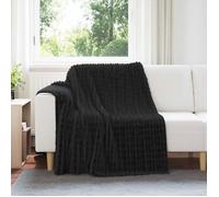 Plaid / Couverture - VIDAXL - VidaXL Jeté - Noir - 200 x 150 cm - Polyester