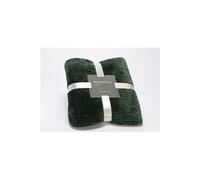 Plaid damier 130x170 forêt - - Vert - Polyester