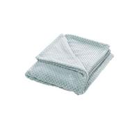 Plaid Damier bleu glacier 130x170 cm - Amadeus - Bleu - Polyester Bleu G