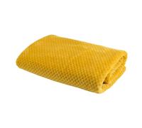 Plaid damier 170x240 moutarde