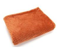 Plaid Damier Terracotta 130x170 - Amadeus - Marron - Polyester Marron G
