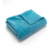 Plaid damier turquoise 130X170 cm