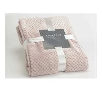 Plaid damier vieux rose 170x240 cm