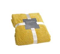 Amadeus Plaid Damier 130x170 cm Polyester Moutarde
