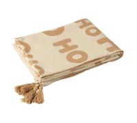 Plaid de Noël Hohoho 130x170cm Beige