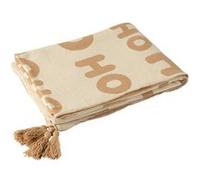 Plaid de Noël Hohoho 130x170cm Beige