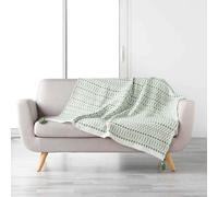 Plaid Déco à Pompons Maldives 125x150cm Kaki