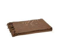 Plaid Design Ethnique Camel 130x170cm Marron