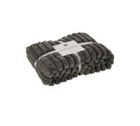 Plaid Design Uni Corduroy 130x180cm Gris Foncé