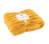 Plaid Design Uni Corduroy 130x180cm Ocre Clair