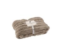 Plaid Design Uni "Corduroy" 130x180cm Taupe Clair