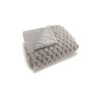 Plaid Diana gris 130x170 - - Gris - Polyester