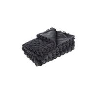 Plaid Diana gris foncé 130x170 cm - - Gris - Polyester