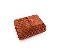 Plaid Diana terracotta 130x170 cm - - Orange - Polyester