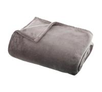 Plaid Doux Uni Flanel 125x150cm Gris