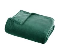 Plaid Doux Uni ""Flanel"" 125x150cm Vert