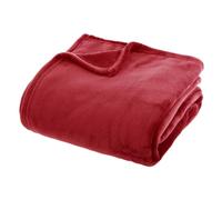 Plaid Doux Uni "Flanel" 180x230cm Rouge