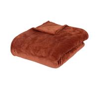 Plaid Doux Uni Flanel 180x230cm Terracotta