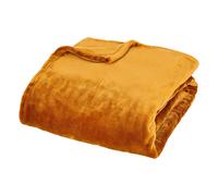 Plaid en Flanelle Cuddly 130x180cm Jaune Cumin