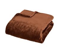 Plaid en Flanelle Cuddly 130x180cm Marron