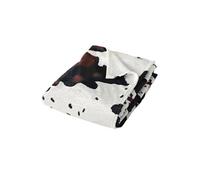 Plaid en Flanelle Imprimé Vache 130x170cm Multicolore
