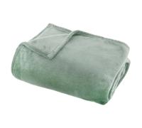 Plaid en Flanelle Uni Ollis 130x180cm Vert Céladon