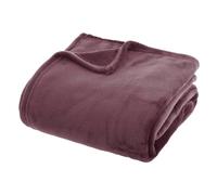 Plaid en Flanelle Uni Ollis 180x230cm Violet