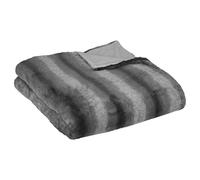 Plaid en Fourrure Grizzli Nuance de Gris 180 x 230 cm - Atmosphera