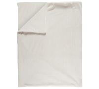 Plaid en grosses côtes flanelle collection ALPES 150x200 cm blanc