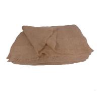 Plaid en Laine Mohair Très Douce Marron Clair 130x180 cm
