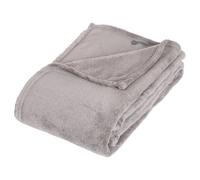 Plaid en microfibre - 125 x 150 cm - Gris