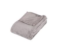 Plaid en microfibre - 125 x 150 cm - Gris