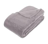 Plaid en Microfibre uni - 230x180 cm - Gris