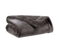 Plaid En Polyester Asphalte 150 X 200 Noir