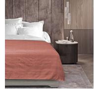 Douceur d'Intérieur – Plaid Lucile – Polycoton uni – 220 x 240 cm – Marsala