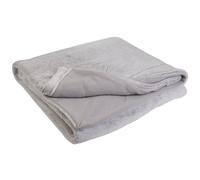 Plaid fausse fourrure collection CARLA 140x200 cm coloris gris