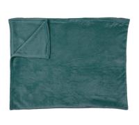 Plaid flanelle collection ANNA 125x150 cm bleu canard