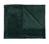 Plaid flanelle collection TREE 120x150 cm vert sapin