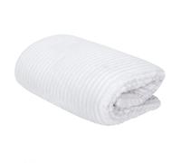 Plaid Flanelle Côtelé Sherpa 180x220cm Écru