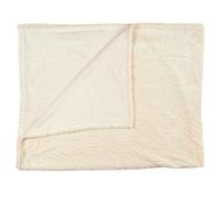 Plaid Flanelle Embosse Roméo 120x150cm Crème