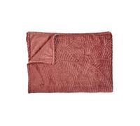 Paris Prix Plaid Roméo en flanelle embossée 120x150 cm Terracotta