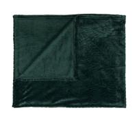 Plaid Flanelle Embosse Roméo 120x150cm Vert Sapin