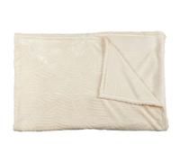 Plaid Flanelle Embosse Roméo 150x200cm Crème
