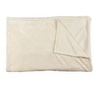 Home Deco Factory – Plaid TX0120 Roméo – extra doux en polyester, motif gaufré – 150x200 cm crème