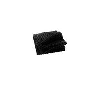 Plaid Flanelle en Relief "Mini Frosty" 125x150cm Noir