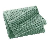 Plaid Flanelle en Relief "Mini Frosty" 125x150cm Sauge Vert