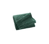Plaid Flanelle en Relief Mini Frosty 125x150cm Vert Cèdre