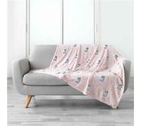 Plaid Flanelle Enfant Petite Étoile 125x150cm Rose